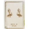 Image 1 : MADE IN SPAIN, 18K GOLD PLATED ELEPHANT EARRINGS