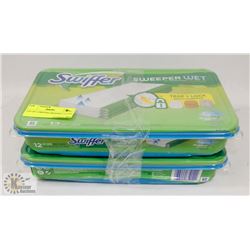 LOT OF 2 SWIFFER SWEEPER CLOTHS