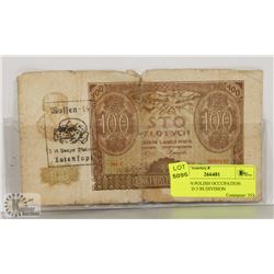 GERMAN POLISH OCCUPATION STAMPED 3 SS DIVISION