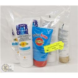 BAG OF ASSORTED FOOT CARE PRODUCTS