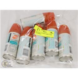 BAG OF 6 -71 G OFF FAMILY CARE BUG SPRAY