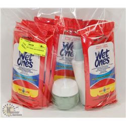 BAG WITH WET ONES AD GARNIER PRODUCTS