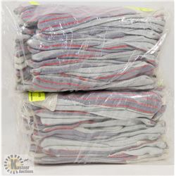 TWO BUNDLES OF 12 WORK GLOVES