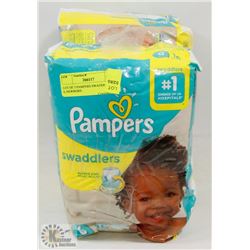 LOT OF 3 PAMPERS SWADDERS, SIZE 6, NEWBORN