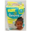 Image 1 : LOT OF 3 PAMPERS SWADDERS, SIZE 6, NEWBORN
