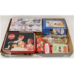 FLAT OF COCA COLA COLLECTIBLES