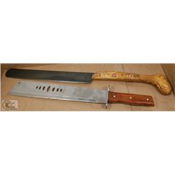 PAIR OF LARGE KNIVES.