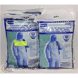 BUNDLE OF 10 NORTH FR DISPOSABLE COVERALLS