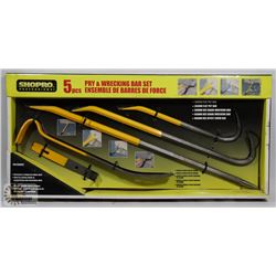5 PCS PRY & WRECKING BAR SET