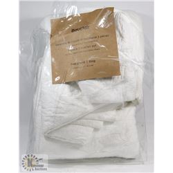 SHOWHOME BOUCLAIR 3PC COVERLET SET (KING SIZE)