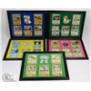 Image 1 : LOT OF 5 POKÉMON FRAMED CARD PICTURES.