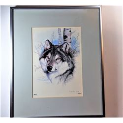8)  SIGNED UNDER GLASS, FRAMED & MATTED