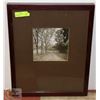 Image 1 : COUNTRY ROADS BLACK & WHITE FRAMED PHOTO