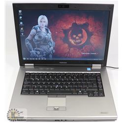 TOSHIBA TECRA WIN 7 PRO LAPTOP WITH AC ADAPTOR