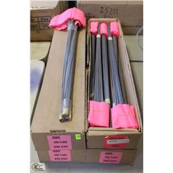 4000+ 3FT WIRE-STAFF FLAGS(PINK)