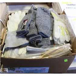 BOX OF ASSORTED GLOVES