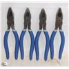 Image 1 : 4 NEW JET 8" LINEMAN'S PLIERS