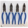 Image 1 : 4 NEW JET 8" LINEMAN'S PLIERS