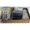 Image 1 : FLAT OF SAFETY GLASSES & LEATHER WORK GLOVES