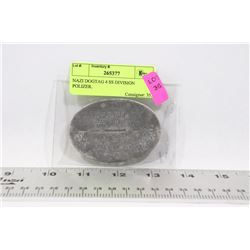 NAZI DOGTAG 4 SS DIVISION POLIZER.