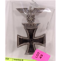 1939 GERMAN CROSS MARKED GES GESCH.