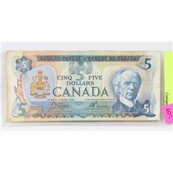 1979 CANADIAN $5 BANKNOTE.