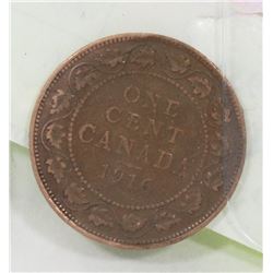 1916 CANADIAN LARGE PENNY.