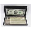 Image 1 : US BICENTNNIAL $1 COIN WITH $2 BILL SET