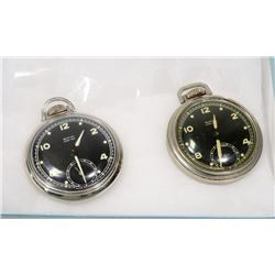 TWO WESTCLOX POCKET BEN SERIES POCKET WATCHES