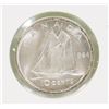 Image 1 : GEM UNC 1964 CANADIAN QEII 10 CENT COIN