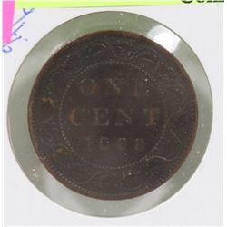 KEY DATE 1898 CANADIAN QUEEN VIC 1 CENT COIN