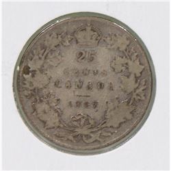 1907 CANADIAN EDWARD VII 25 CENT COIN