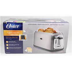 OSTER 4 SLICE LONG SLOT TOASTER (UNUSED)
