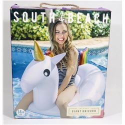 SOUTH BEACH 3 FT TALL GIANT  UNICORN  FLOAT