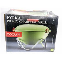 BODUM PICNIC CHARCOAL GRILL (UNUSED)