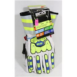 2 PAIR OF BDG GLOVES WATER REPELLENT CUT RESISTANT