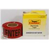 Image 1 : LOT OF 2 NEW 3" X 1000' BARRICADE TAPE