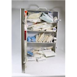 LARGE METAL ST. JOHNS AMBULANCE FIRST AID KIT WITH