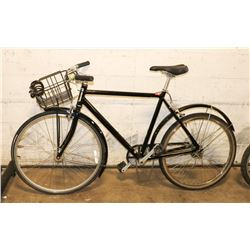 POLICE SEIZURE! GLOBE BLACK BIKE WITH BLACK BASKET