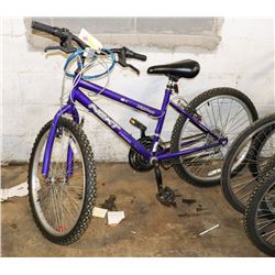POLICE SEIZURE NEXT HIGH PEAK PURPLE BIKE W/ BLUE