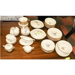 133PC RIDEAU POTTERY DINNER SET.