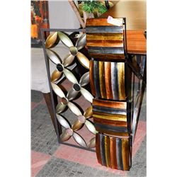 PAIR OF SHOWHOME METAL WALL ART