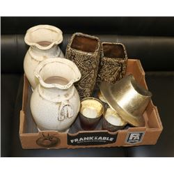 FLAT OF ASSORTED SHOWHOME DECOR