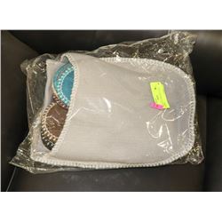 5 PAIRS OF FLUORESCENT GUEST SLIPPERS