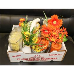 FLAT OF ASSORTED SHOWHOME DECOR