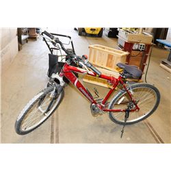 POLICE SEIZURE NORCO RED BIKE WITH ORANGE BELL AND