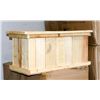 Image 1 : STAINED PINE PLANTER 27"X11"X12".
