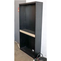 6FT TALL BLACK BOOK CASE