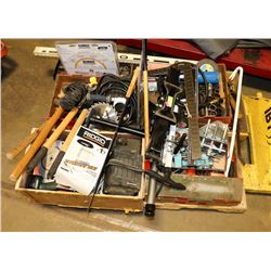 PALLET OF ESTATE TOOLS AND ACCESSORIES