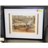 Image 1 : FRAMED MERIDITH EVANS FORT EDMONTON YORK BOATS